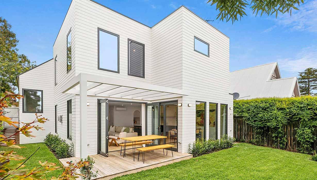 Knockdown rebuild custom townhouses in Queenscliff