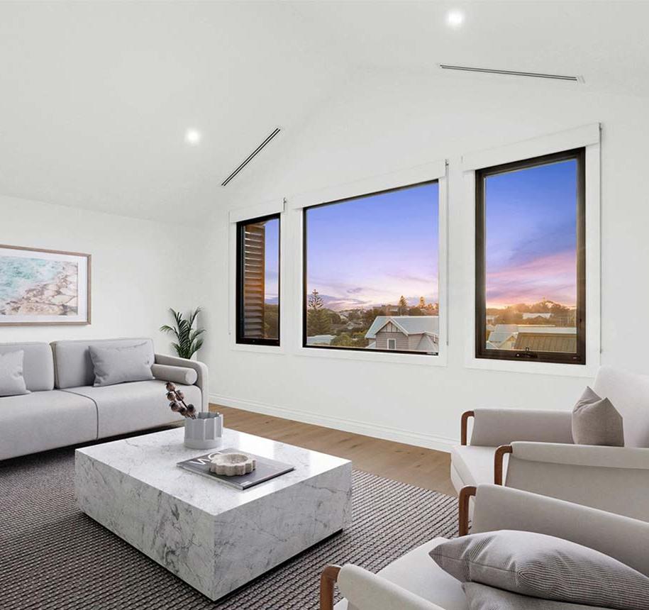 Knockdown rebuild custom townhouses in Queenscliff