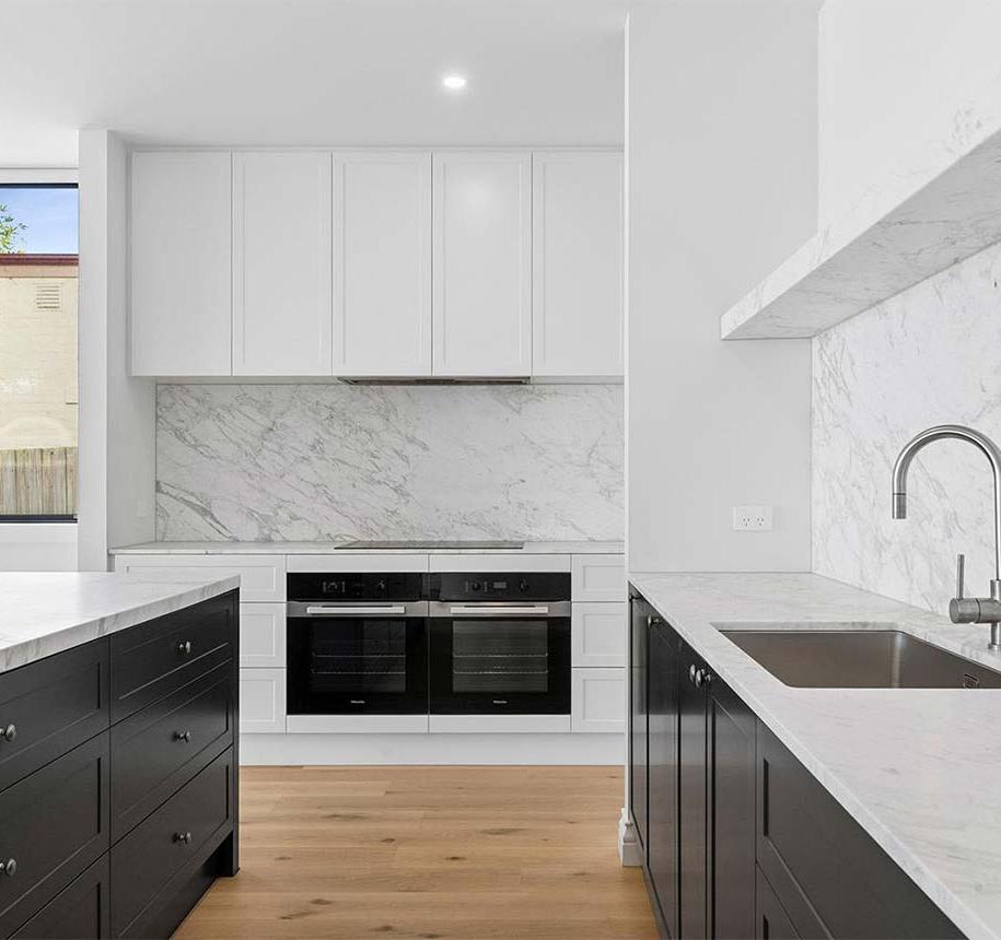Knockdown rebuild custom townhouses in Queenscliff
