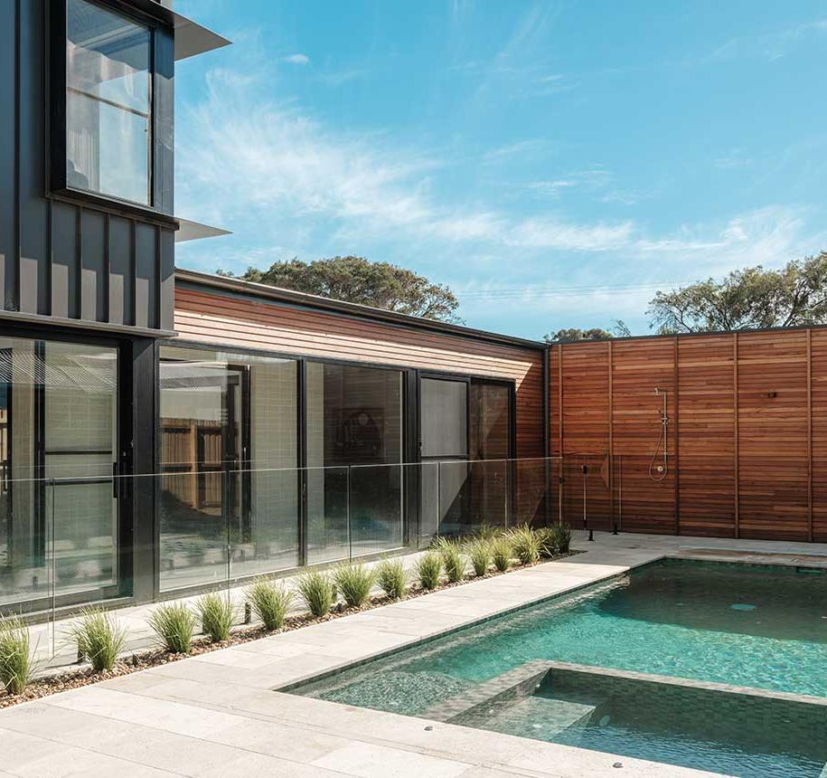 Architect-designed home with pool in Torquay