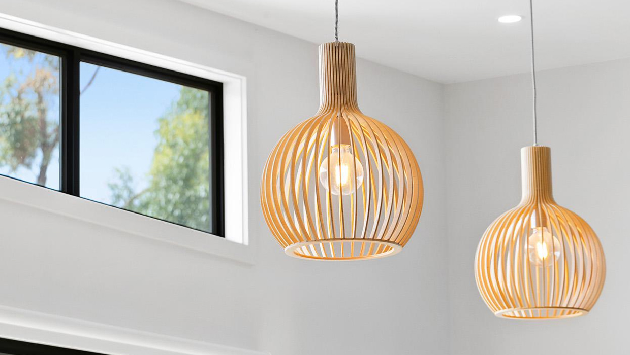 Light fittings in renovated home by Tremul Constructions