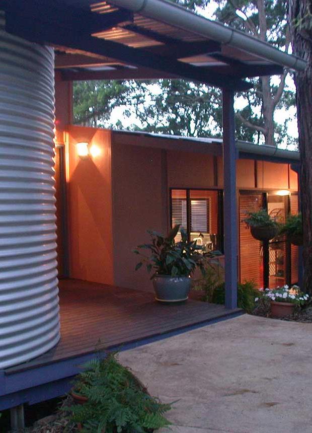 Architect-designed home on sloping block