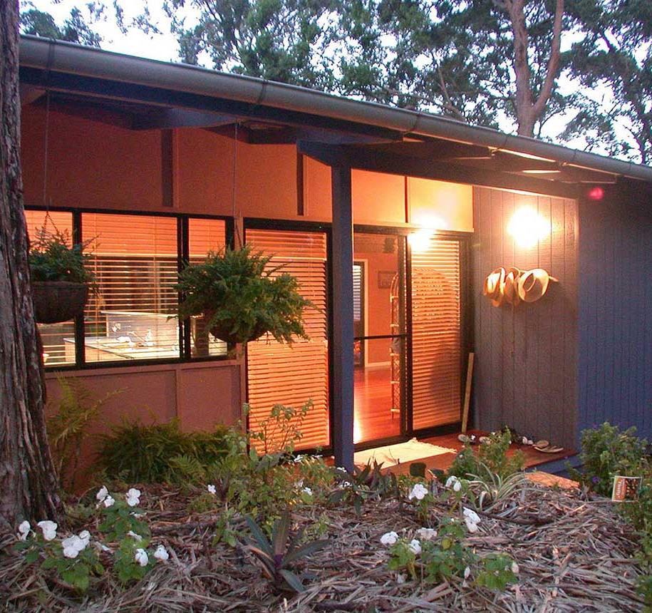 Architect-designed home on sloping block