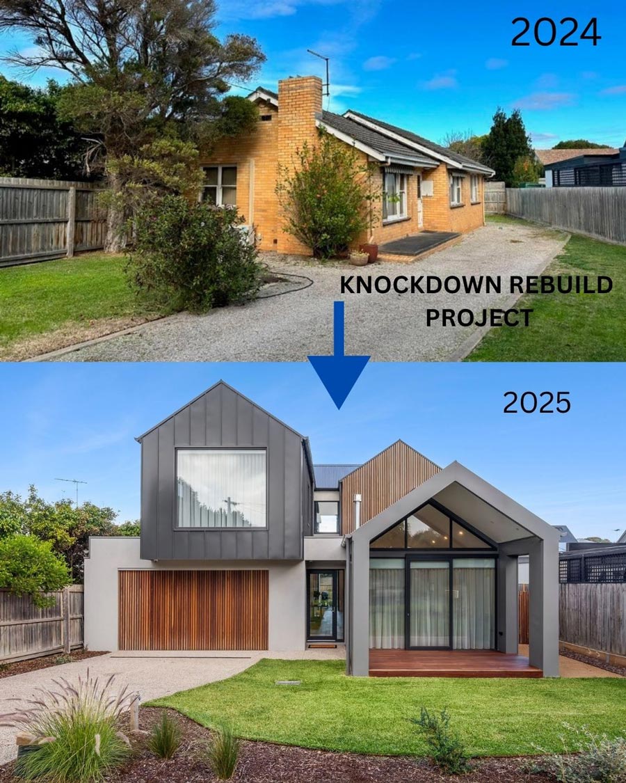 Knockdown rebuild in Point Lonsdale by Tremul Constructions